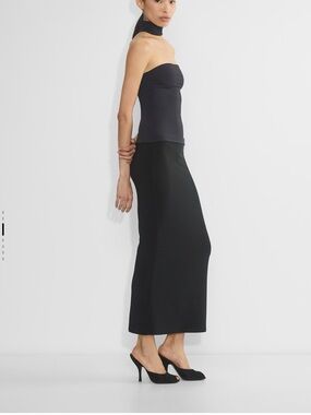 Aritzia Black High-Neck Halter Tank Top : original iconic cubist top NWT